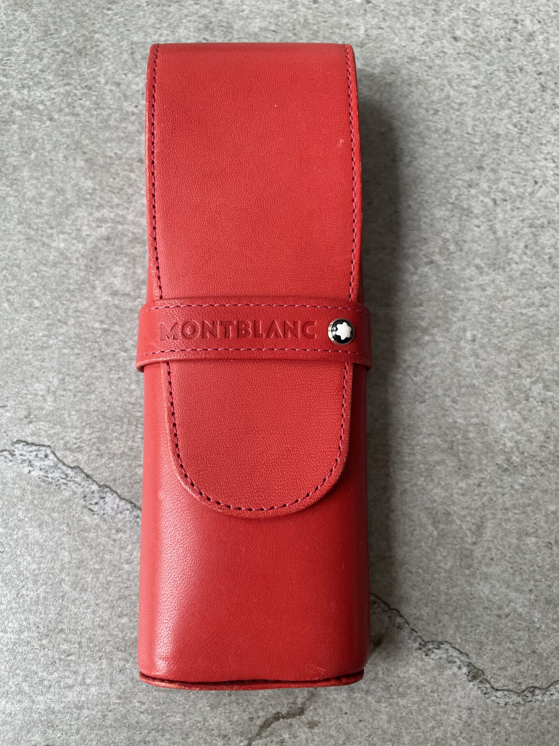 Montblanc pen pouch Diaries & notes red for 2 pens