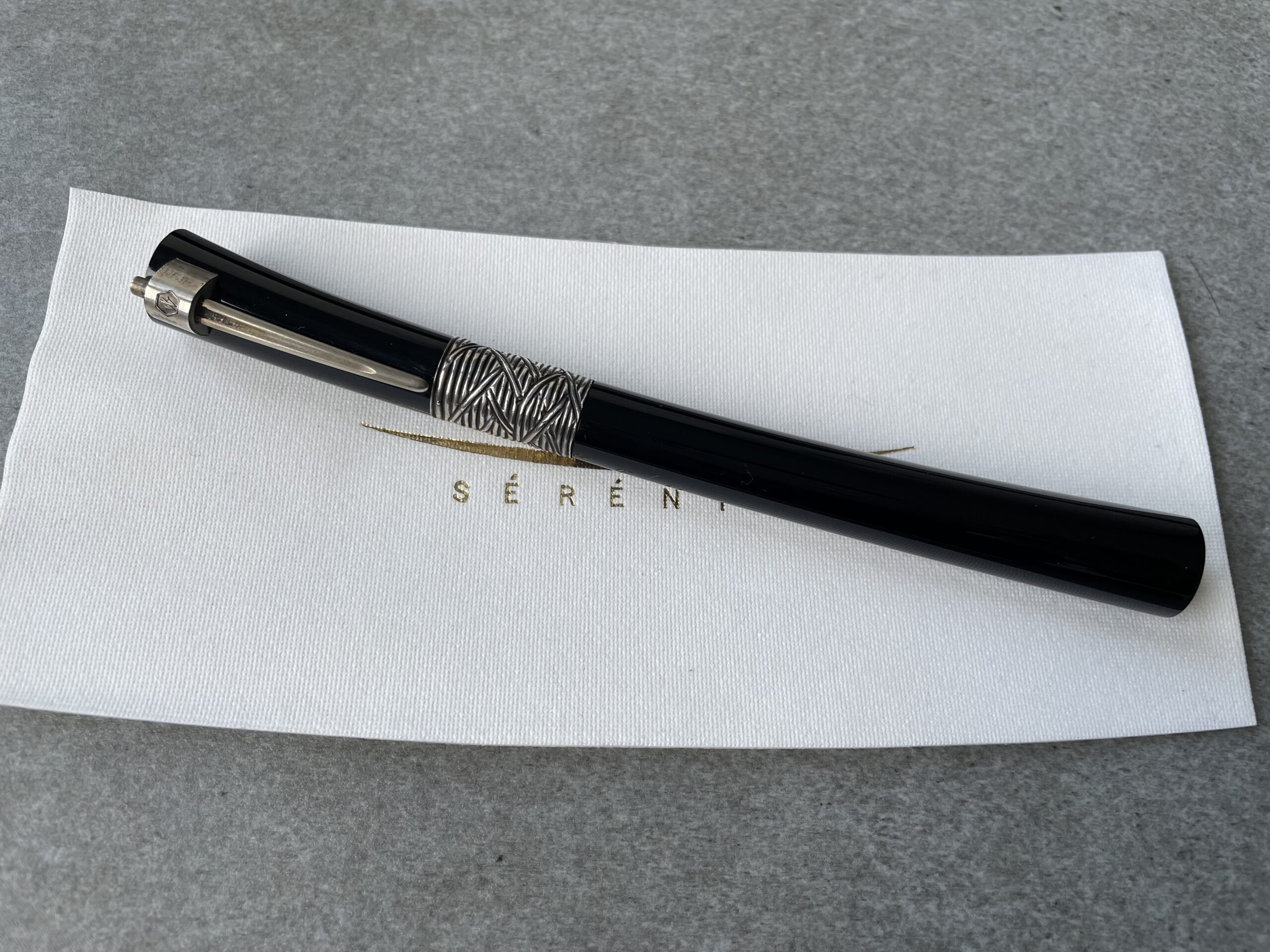 Waterman Serenite fountain pen black with sterling silver