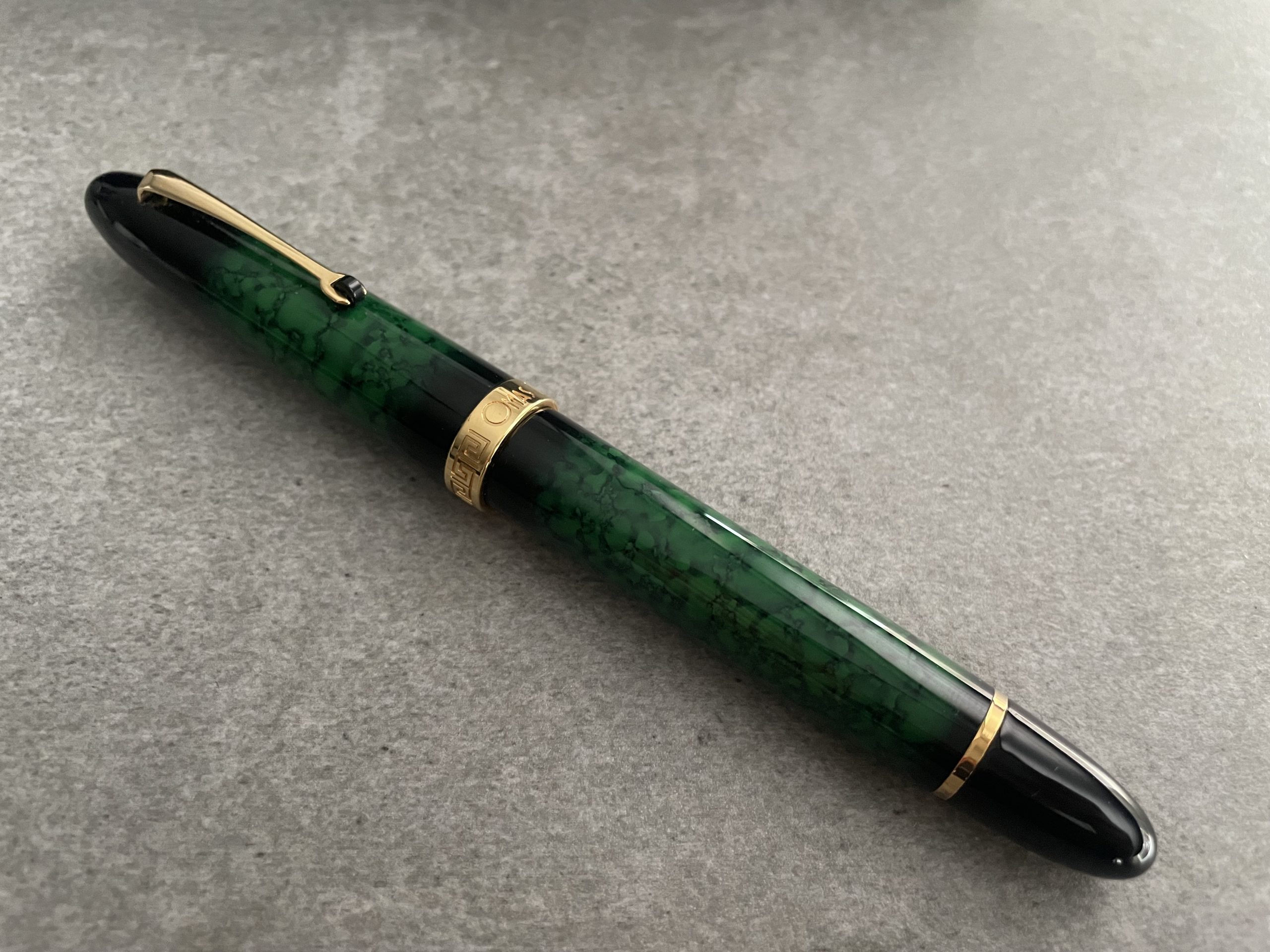 Omas Ogiva Green Urushi Lacquer Fountain Pen