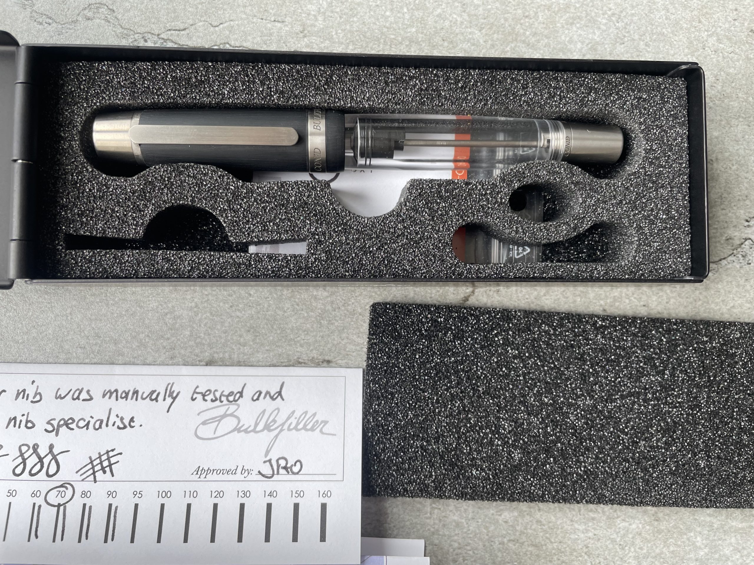 Conid Kingsize Bulkfiller Demonstrator With Delrin Cap Fountain Pen 14k B