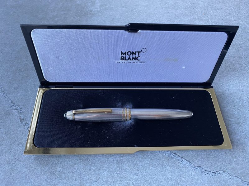 Montblanc Meisterstuck Solitaire Legrand 162 Roller / Fineliner Sterling Silver Pinstripe