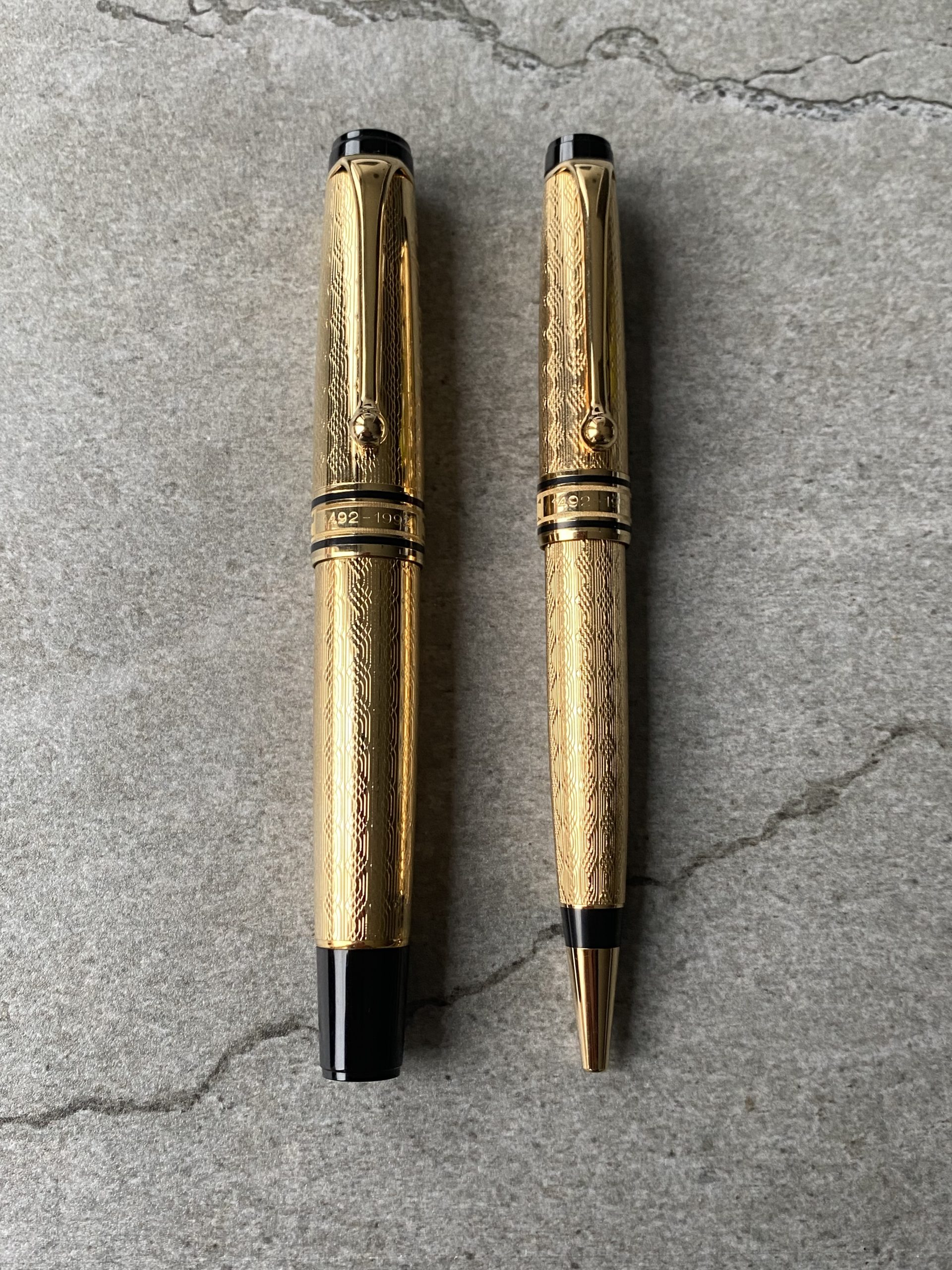 Aurora Cristoforo Colombo Limited Edition Fountain Pen + Ballpoint Same Number