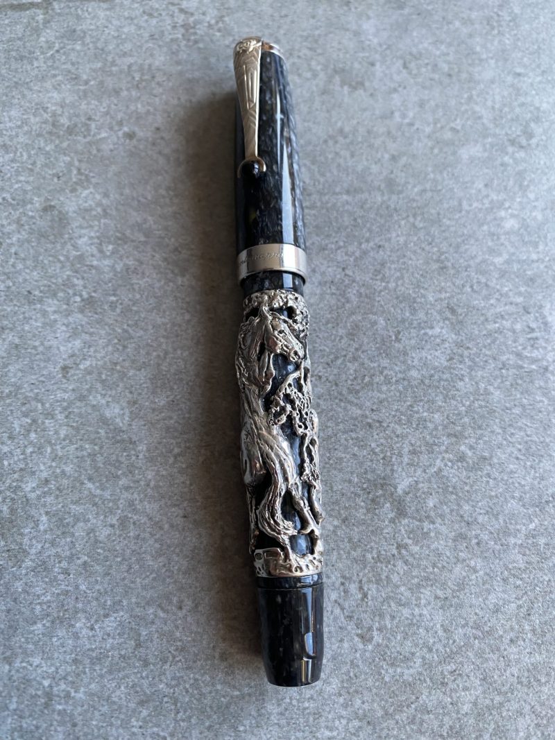 Montegrappa Chinese Zodiac Sterling Silver Horse  Limited Edition Fountain Pen
