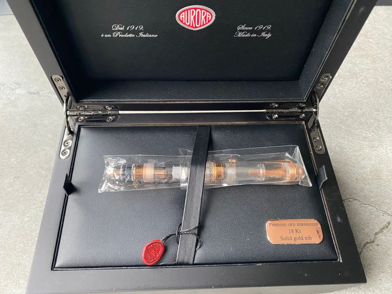 Aurora 88 Demonstrator Rose Gold Fountain Pen limited