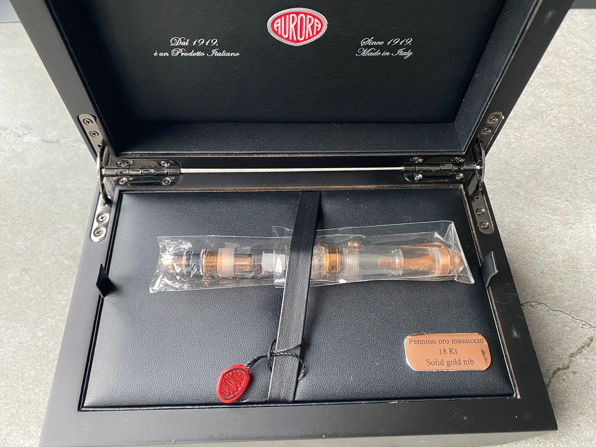 Aurora 88 Demonstrator Rose Gold Fountain Pen limited